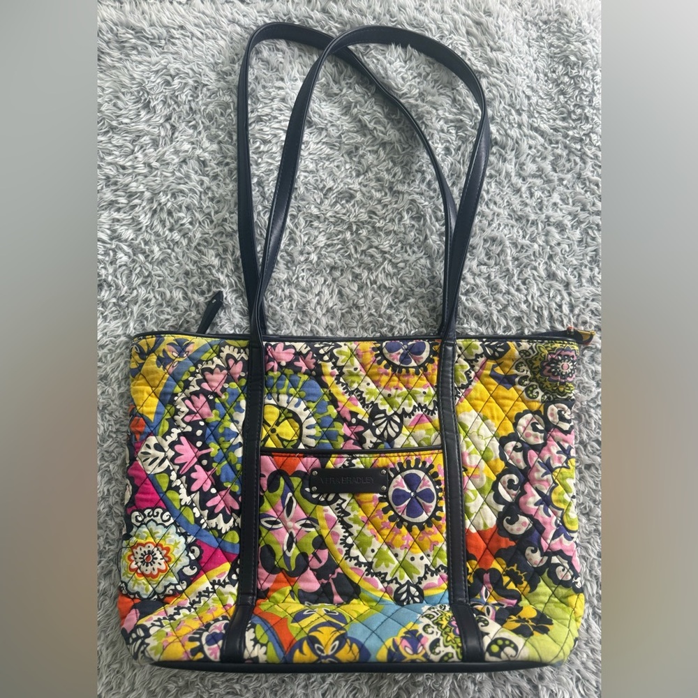 Colorful Large Vera Bradley Tote EUC